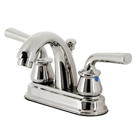 Kingston Brass 4" Centerset Bathroom Faucet with Pop-Up Drain, Polished Nickel KB5616RXL